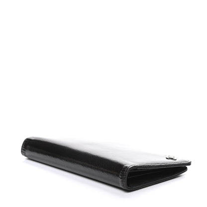 Chanel Grained Patent CC Yen Wallet Black 4 of 8