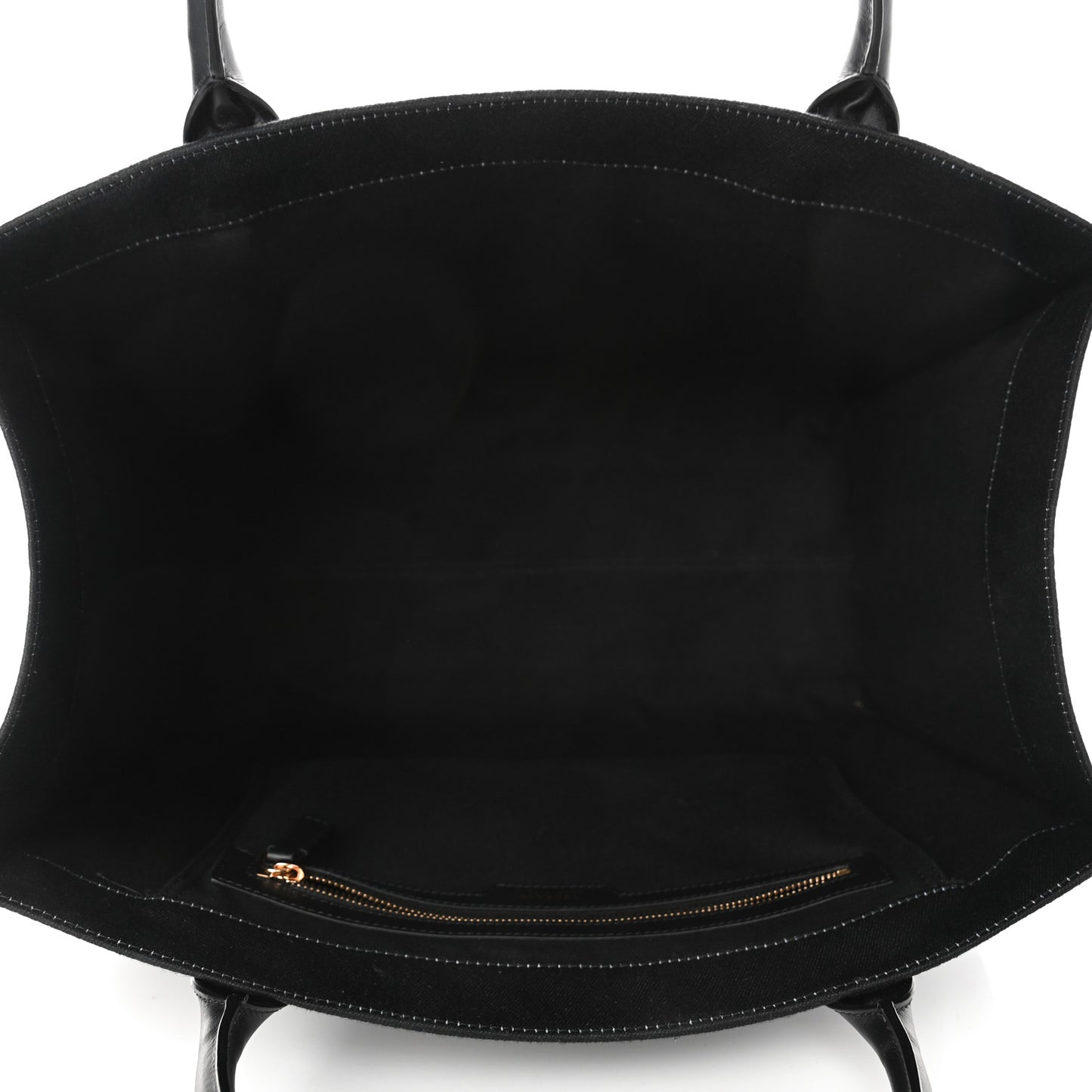 Canvas Calfskin Large Medusa Pop Cabas Tote Black