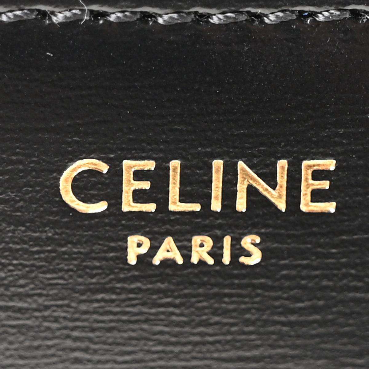 Shiny Calfskin Triomphe Shoulder Bag Black