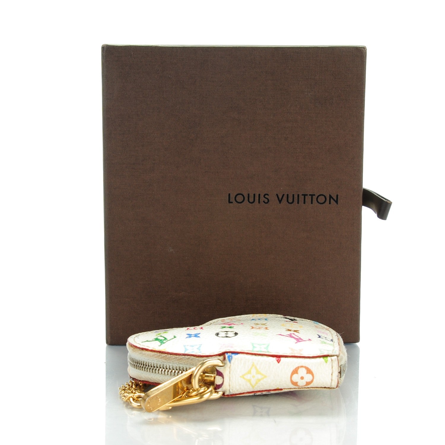 Louis Vuitton Monogram Multicolor Coeur Heart Coin Purse White 4 of 8