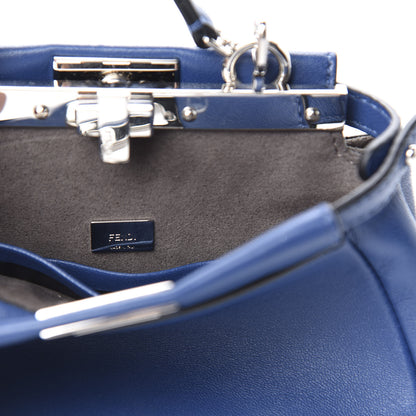 Fendi Shiny Nappa Micro Peekaboo Iconic Satchel Iris 9 of 11