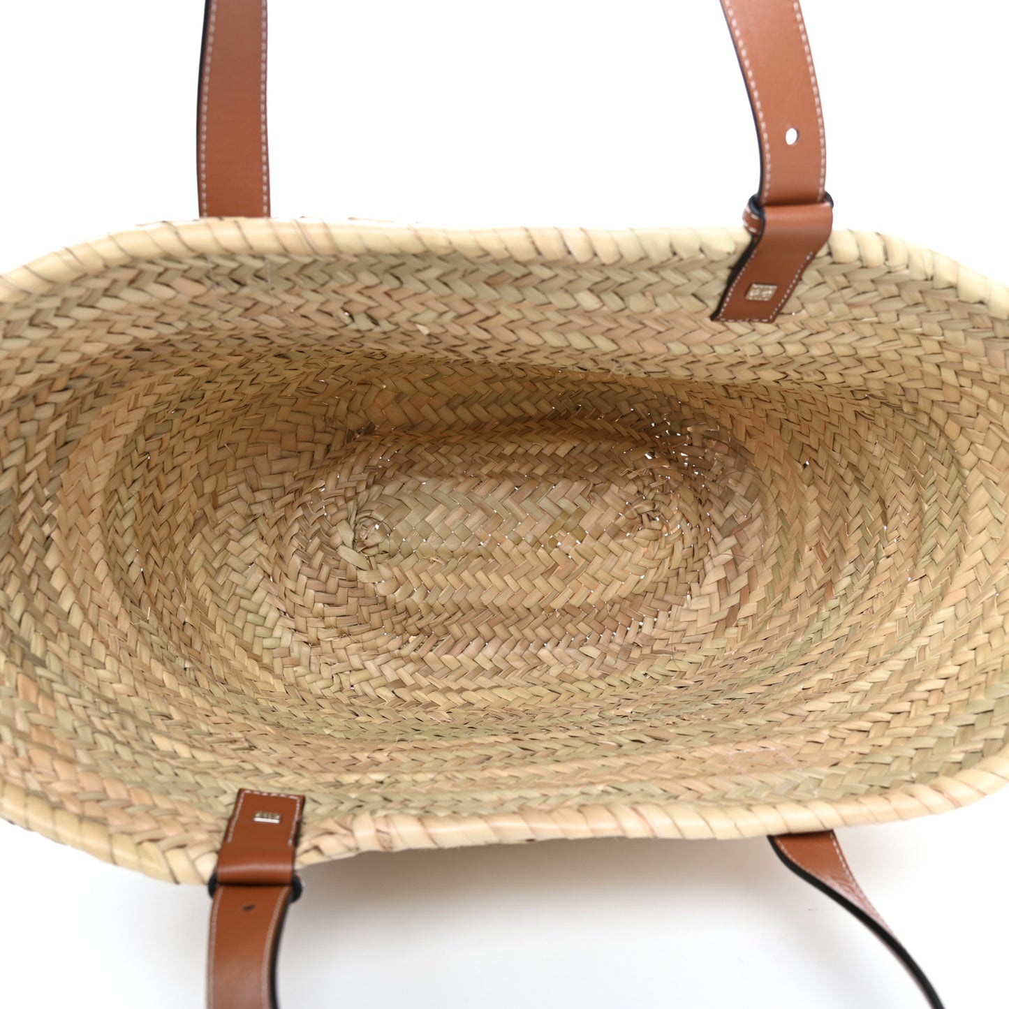 Raffia Basket Tote Bag Natural Tan