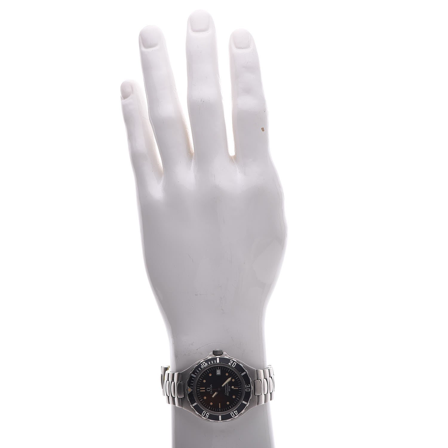 Omega Stainless Steel 36mm Seamaster Quartz Watch Black 396.1052 2 of 7