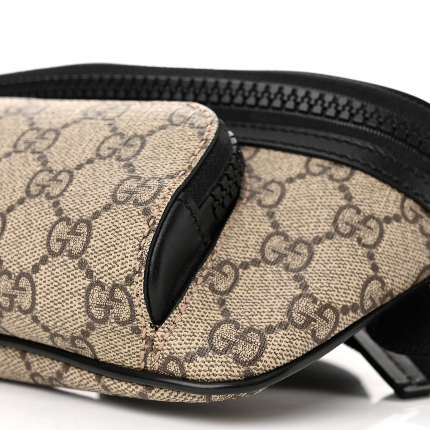 GG Supreme Monogram Belt Bag Black
