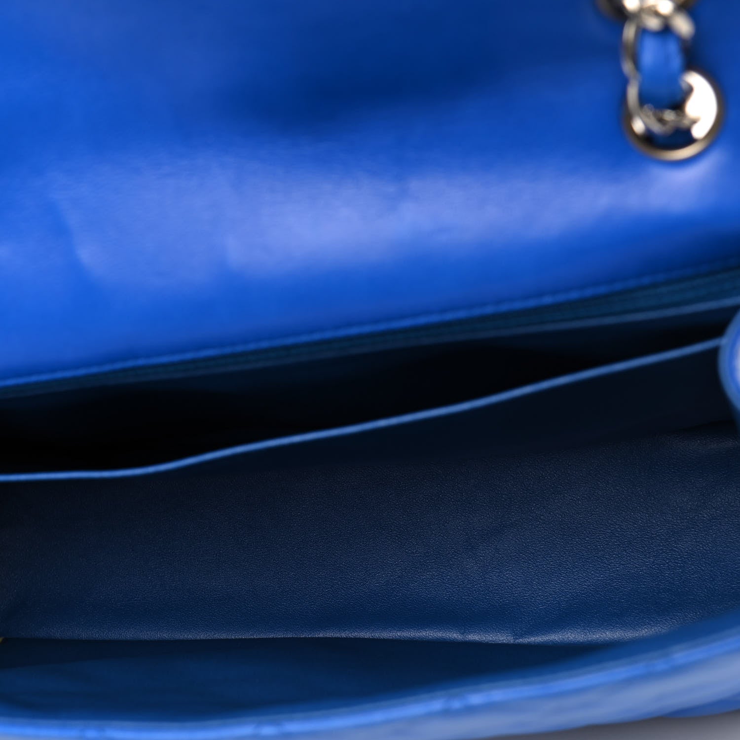 Chanel Lambskin Quilted Maxi Single Flap Blue 4 of 6