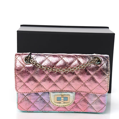 Chanel Metallic Goatskin Quilted Mini 2.55 Reissue Flap Multicolor 10 of 10