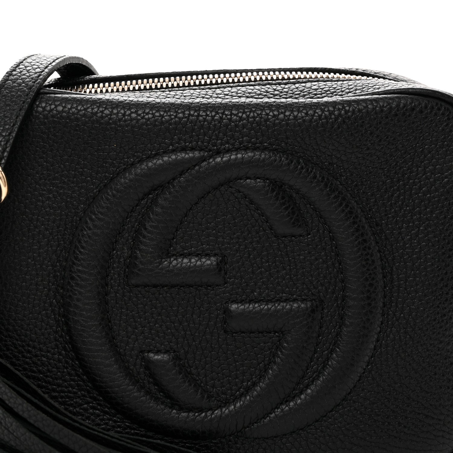Gucci Pebbled Calfskin Soho Disco Bag Black 8 of 13