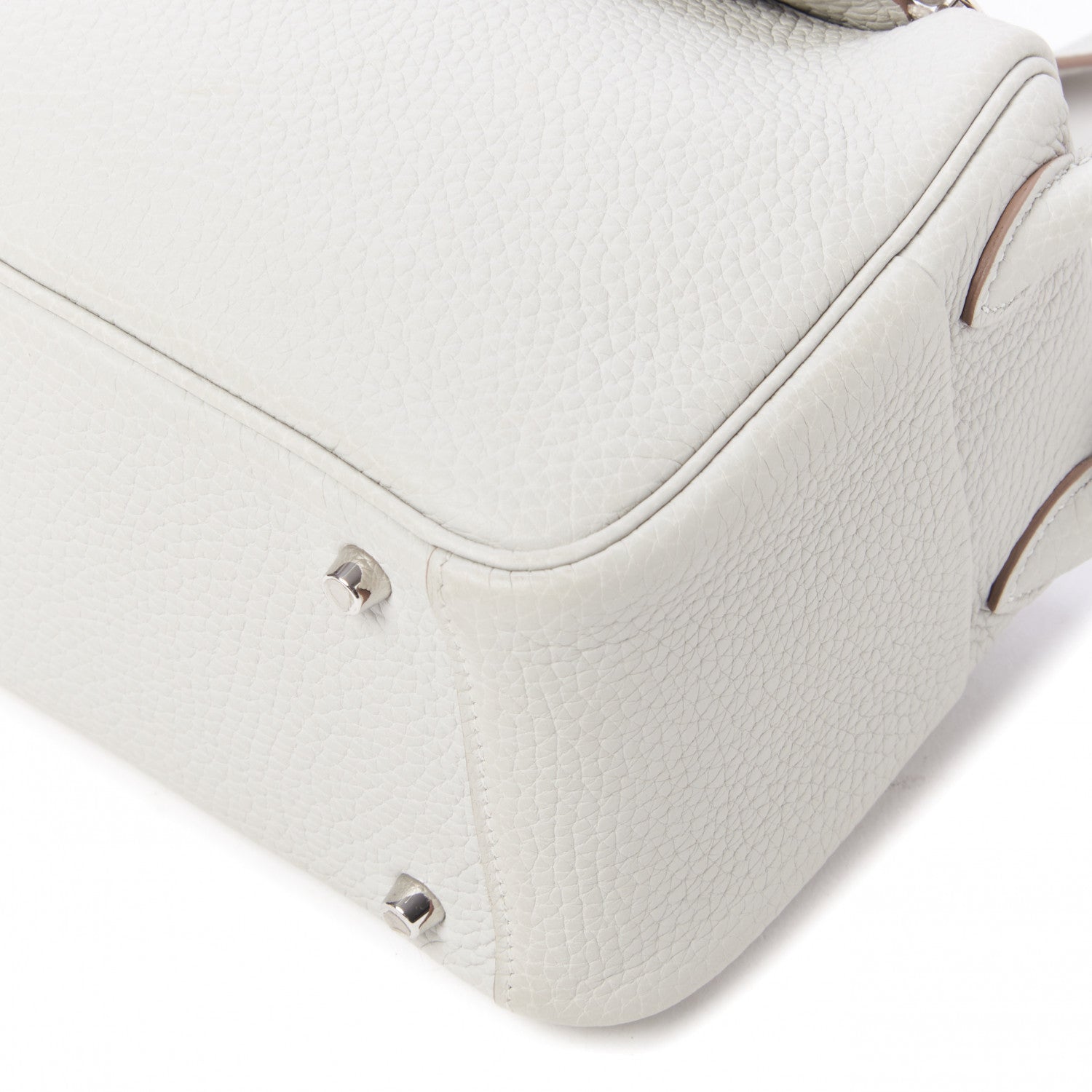 Hermes Taurillon Clemence Mini Lindy 20 Gris Perle 6 of 9