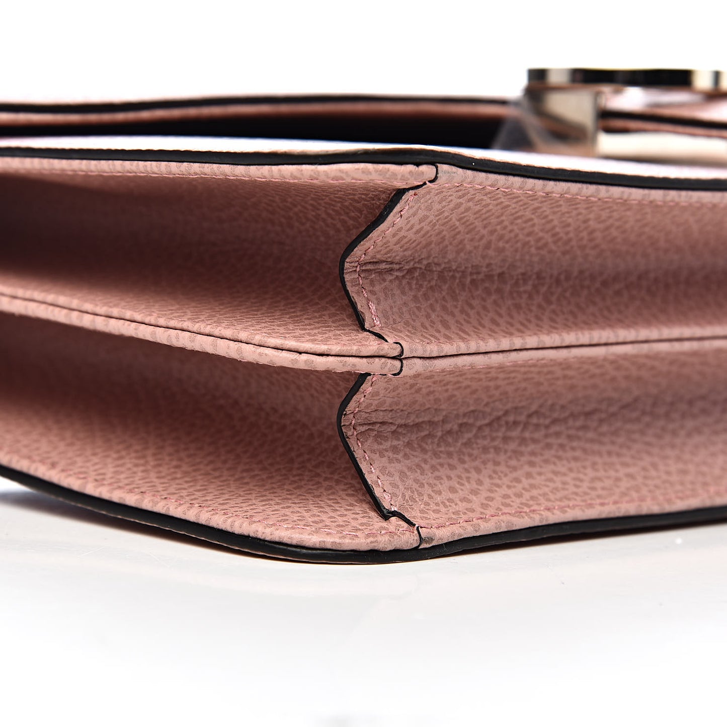 Dollar Calfskin Interlocking G Shoulder Bag Soft Pink
