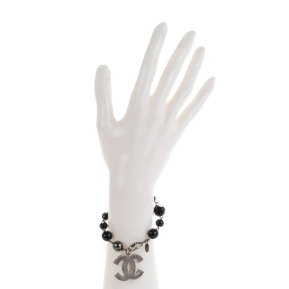 Chanel Ruthenium Bead CC Bracelet Black 2 of 5