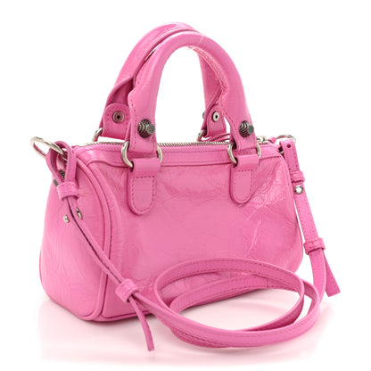 Balenciaga Agneau Arena Mini Le Cagole Duffle Crossbody Bag Light Pink 4 of 11