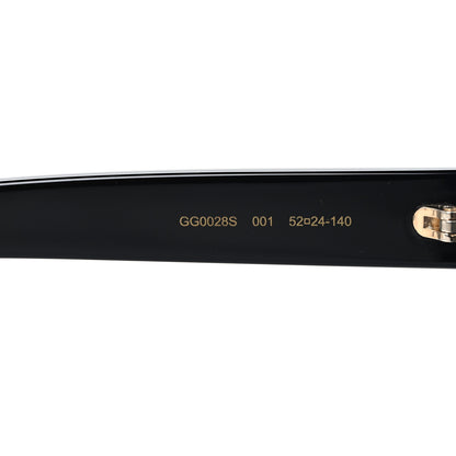 Gucci Round GG Sunglasses GG0028S Black 5 of 7