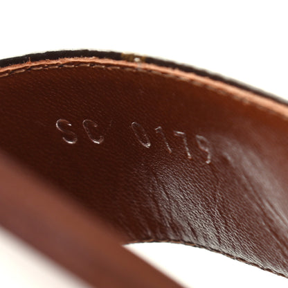 Louis Vuitton Calfskin Monogram Passenger Flat Sandals 38 Cognac 5 of 6