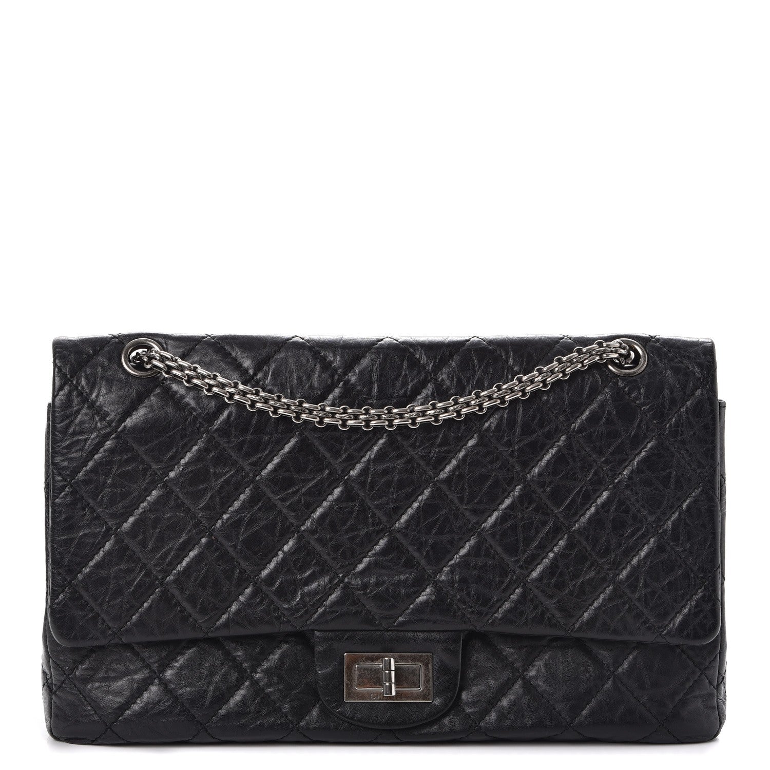 Chanel Aged Calfskin Quilted 2.55 Reissue 227 Flap Black 1 of 8