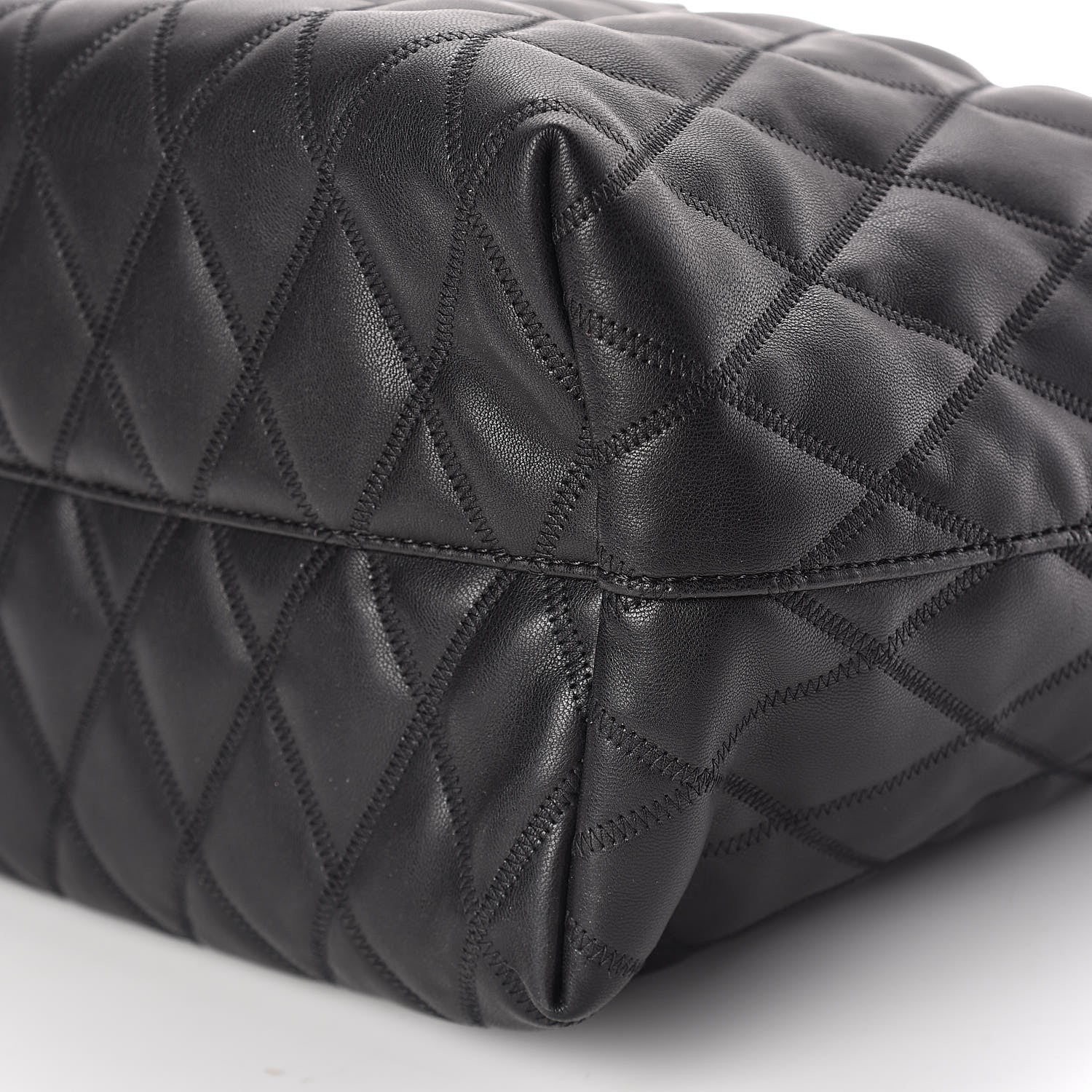 Givenchy Rubber Effect Canvas Quilted Duo Shopper Tote Black 10 of 15