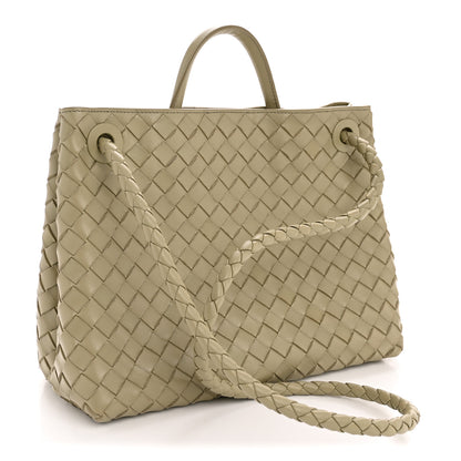 Bottega Veneta Nappa Intrecciato Medium Andiamo Shoulder Bag Travertine 3 of 12