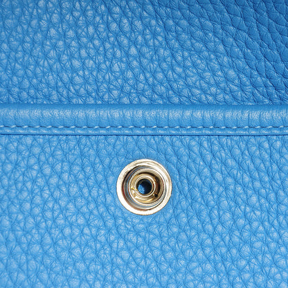 Hermes Taurillon Clemence Evelyne III GM Bleu Paradis 5 of 16