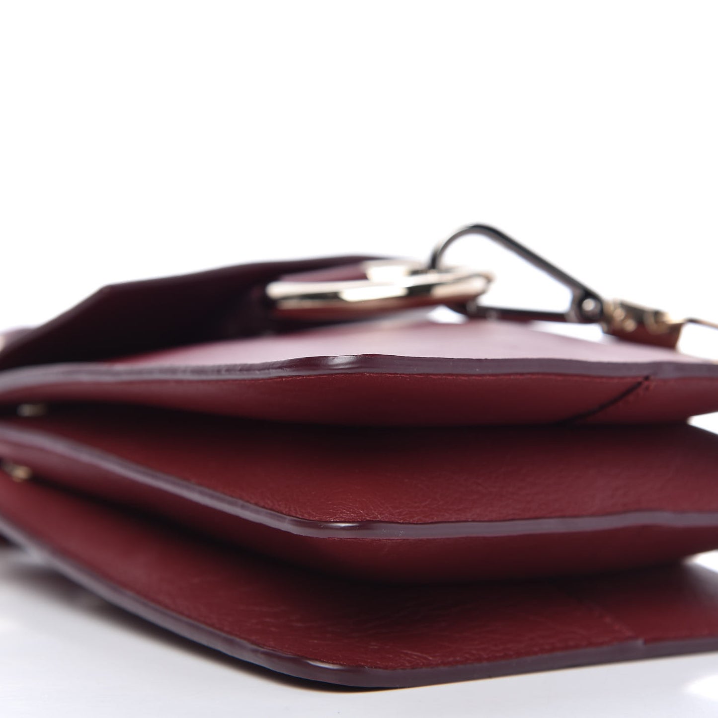 Suede Calfskin Mini Faye Bracelet Bag Plum Purple