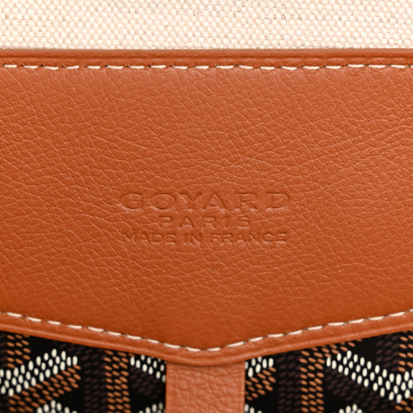 Goyardine Calfskin Cisalpin Backpack Black Gold