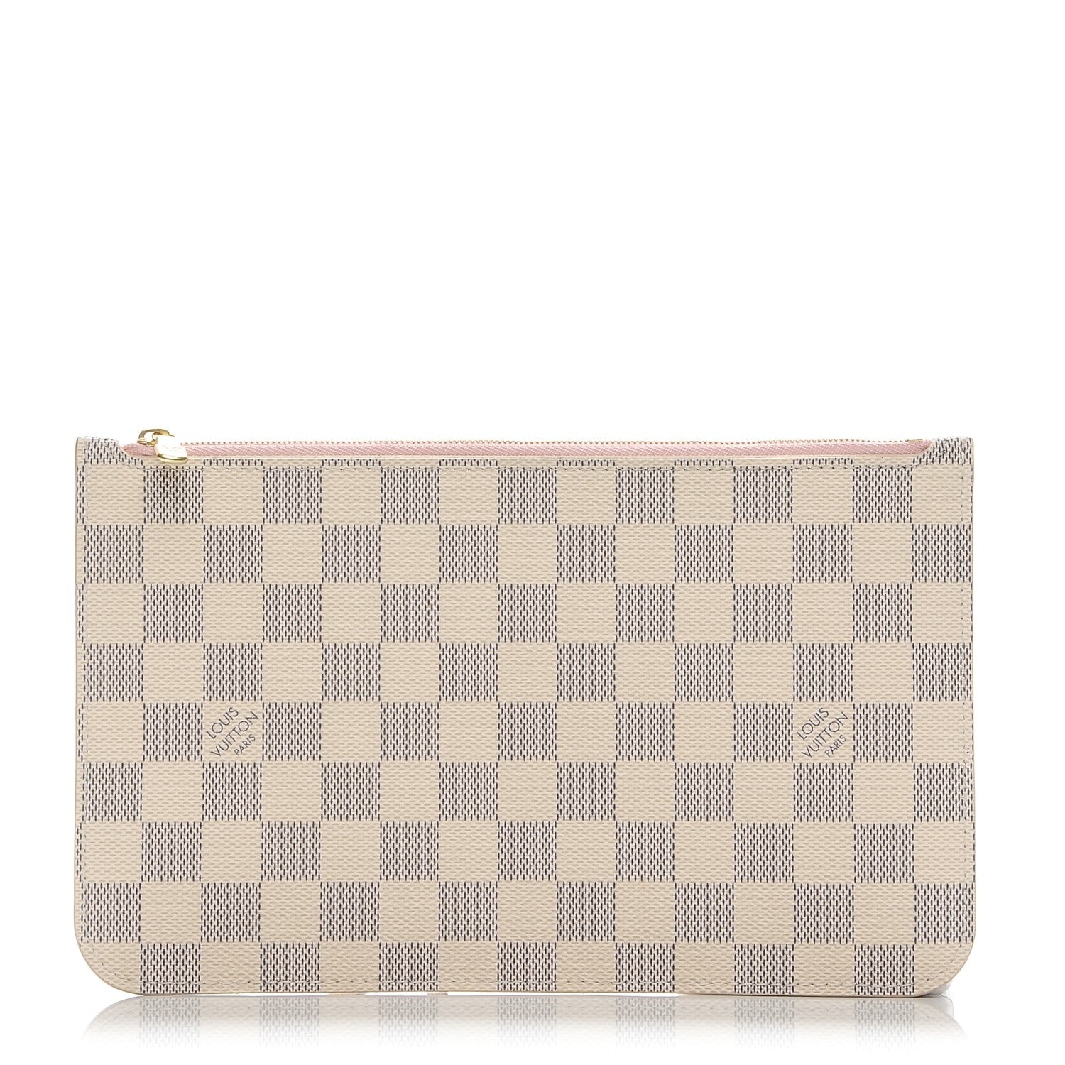 Louis Vuitton Damier Azur Neverfull MM GM Pochette Rose Ballerine 1 of 8