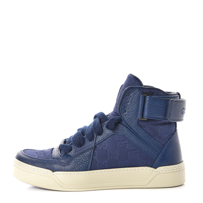 Gucci Nylon Monogram Mens Camelot High Top Sneakers 8.5 Tide 1 of 16