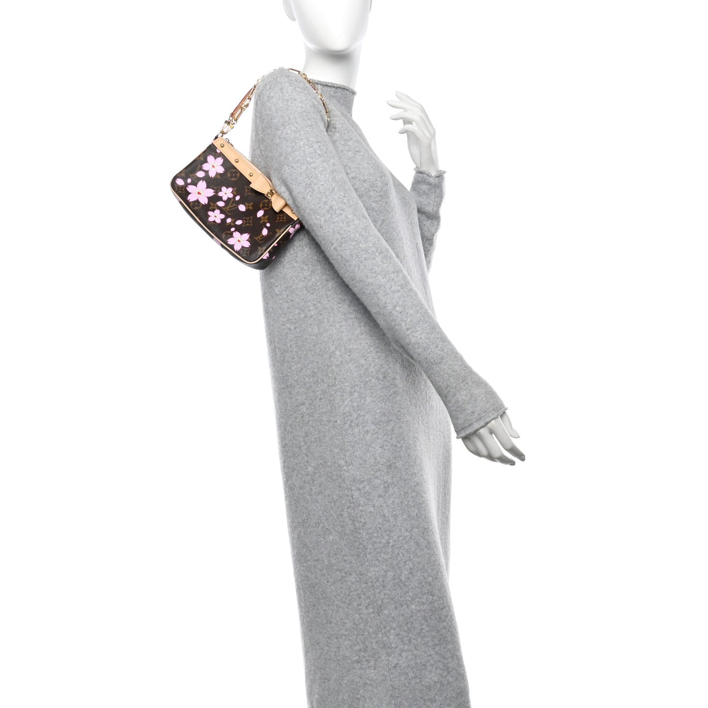 LV X TM Monogram Pochette Accessories Sakura Brown