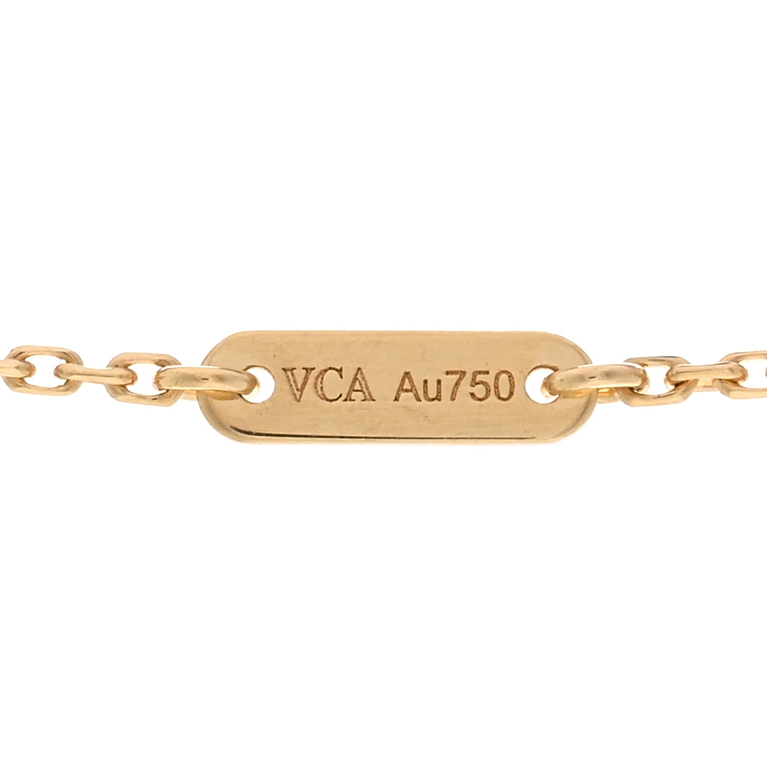 Van Cleef & Arpels 18K Yellow Gold Mother of Pearl Sweet Alhambra Butterfly Pendant Necklace 4 of 5
