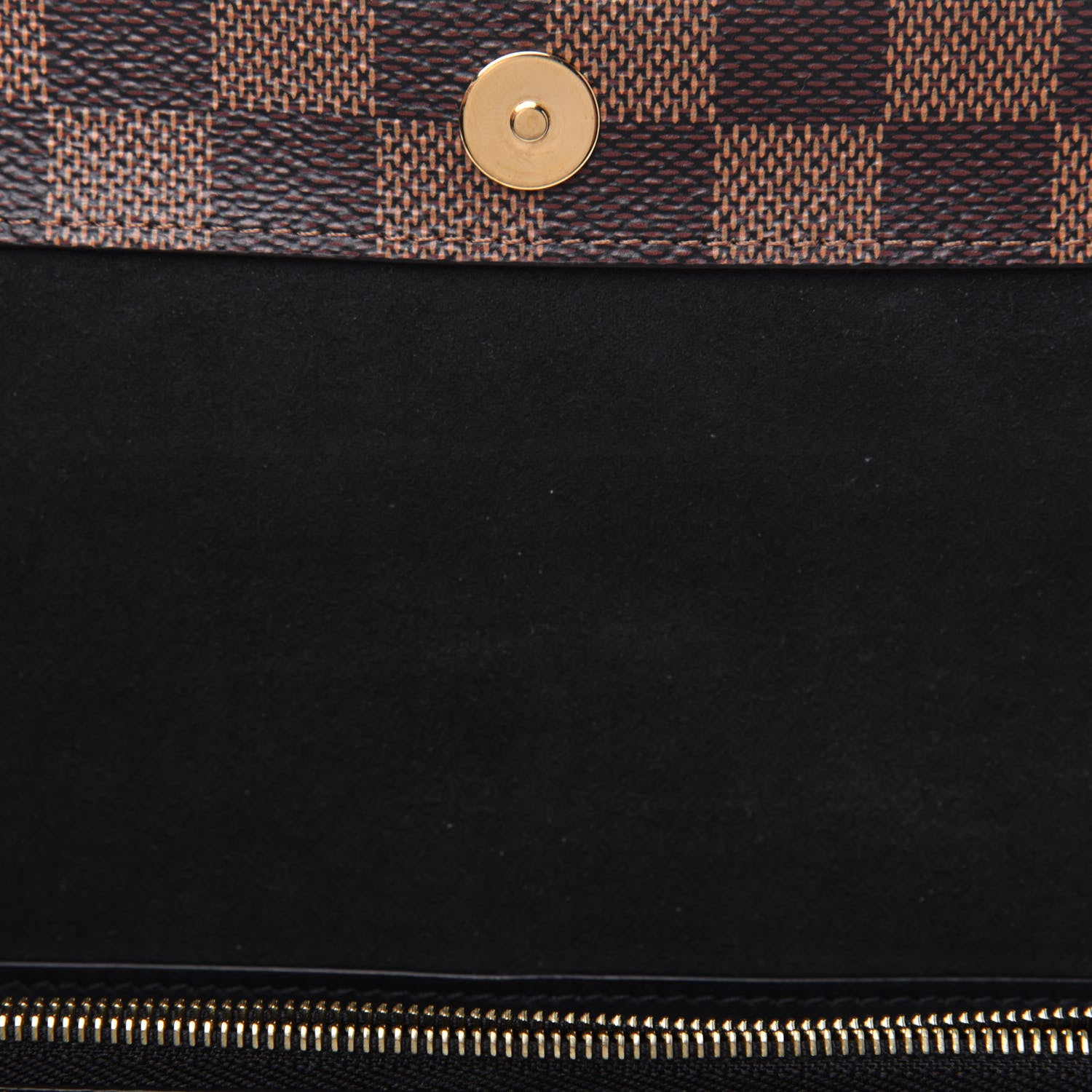 Louis Vuitton Damier Ebene Vavin Chain Wallet Black 8 of 12