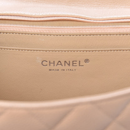 Chanel Caviar Quilted Jumbo Single Flap Beige Clair 6 of 24