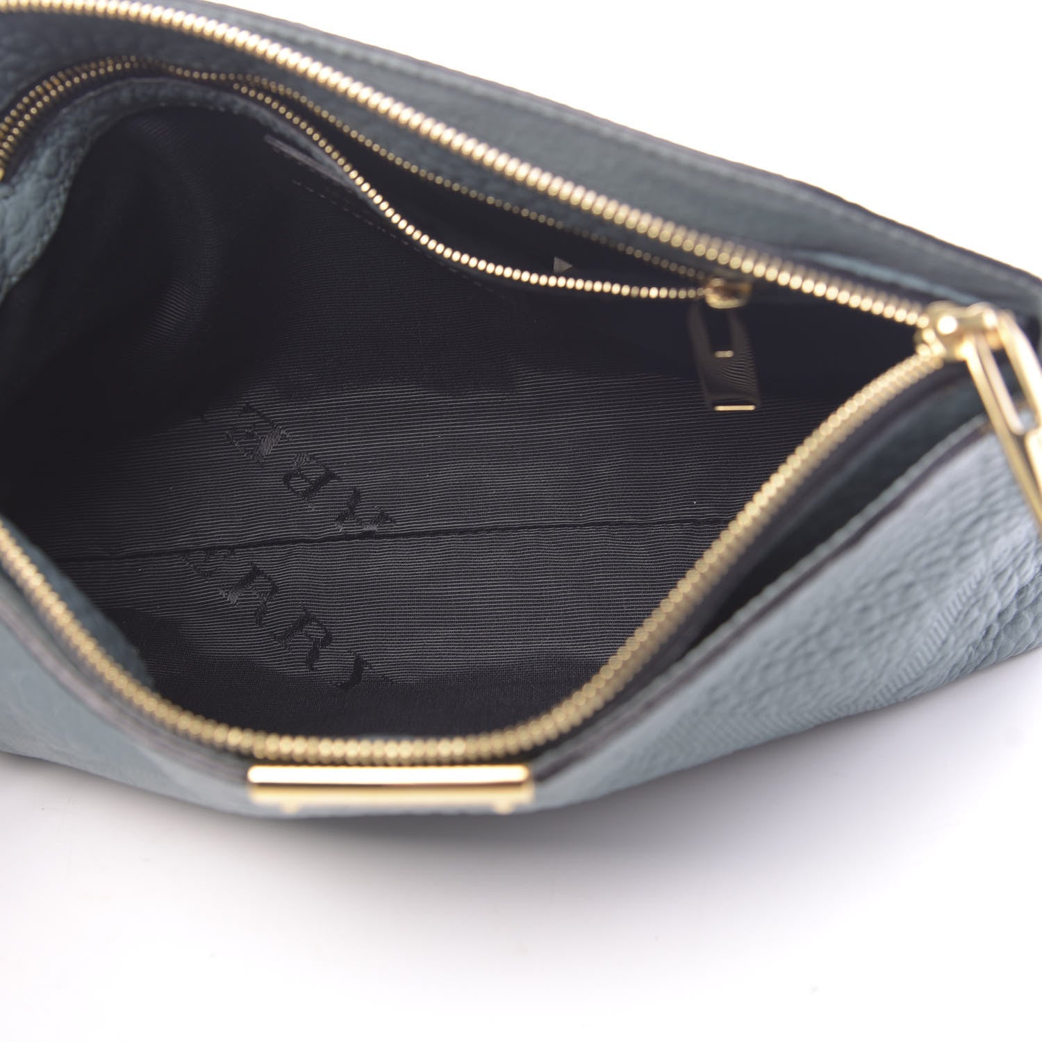Burberry Signature Grain Calfskin Check Embossed Small Chichester Crossbody Clutch Bag Celadon Blue 5 of 10