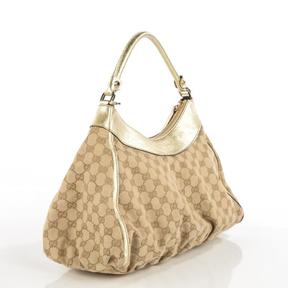 Gucci Monogram Large D Gold Hobo Gold 3 of 7
