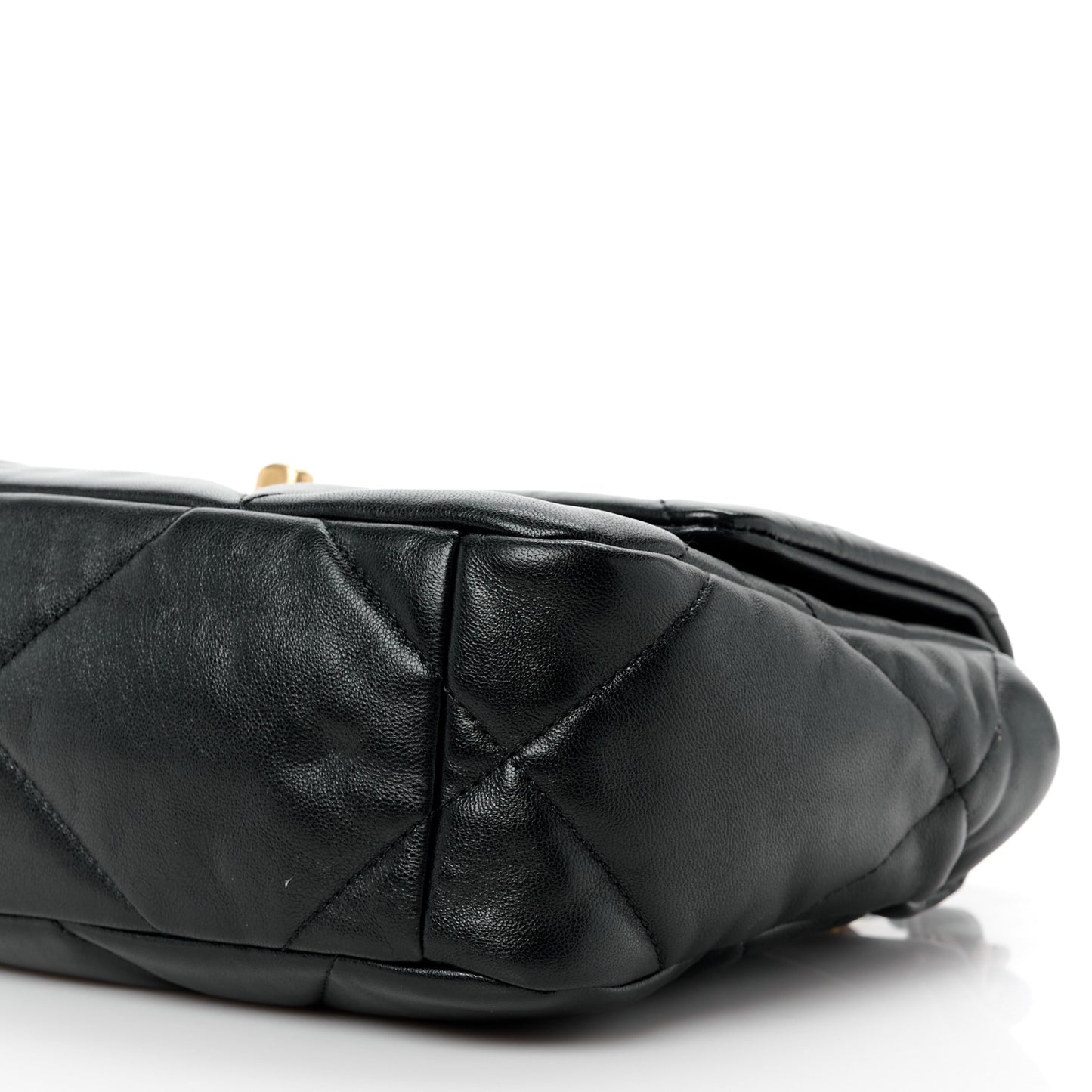 Lambskin Quilted Medium Chanel 19 Flap Black