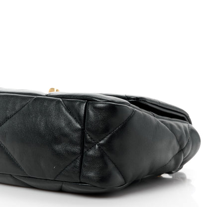 Chanel Lambskin Quilted Medium Chanel 19 Flap Black 12 of 13