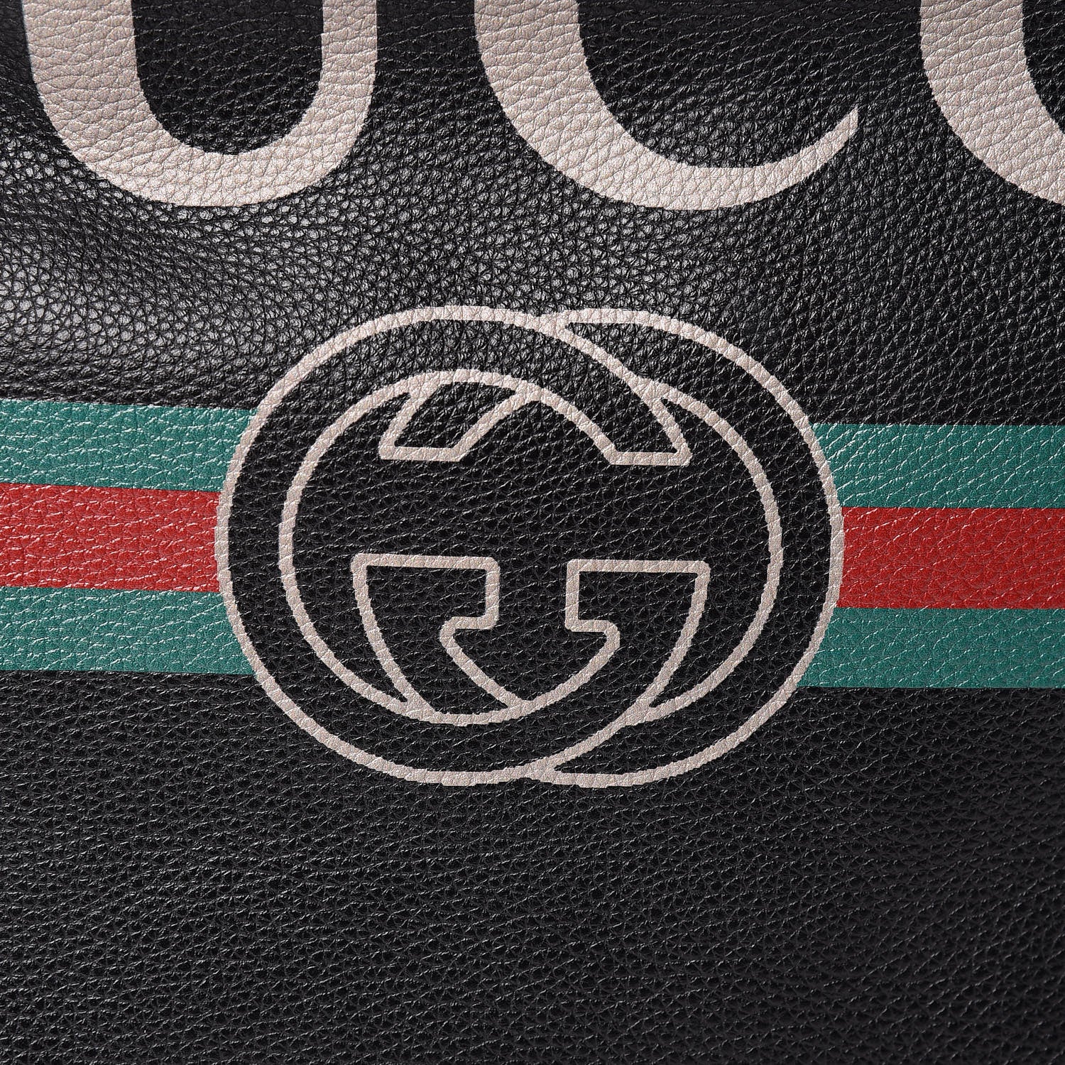 Gucci Calfskin Logo Drawstring Backpack Black 11 of 11