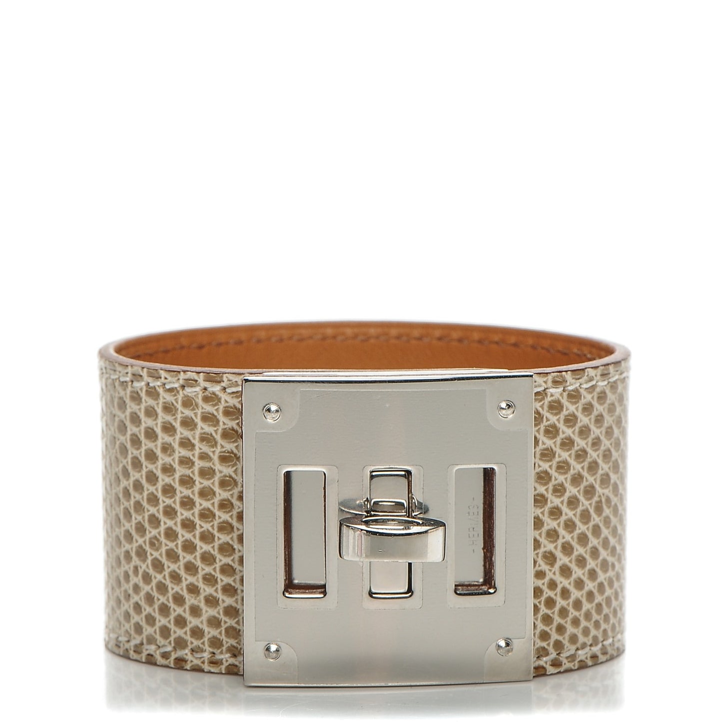 Lizard Kelly Dog Cuff S Ficelle