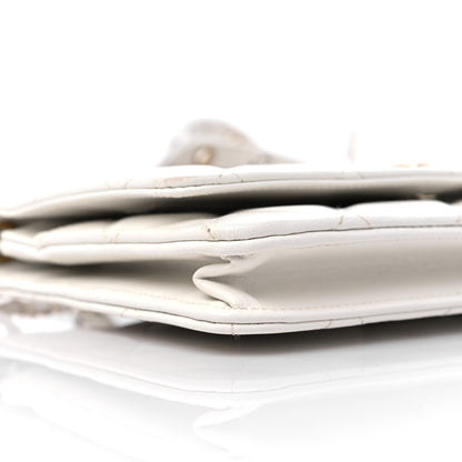 Chanel Goatskin Quilted Punk Essentials Wallet On Chain WOC White 9 of 10