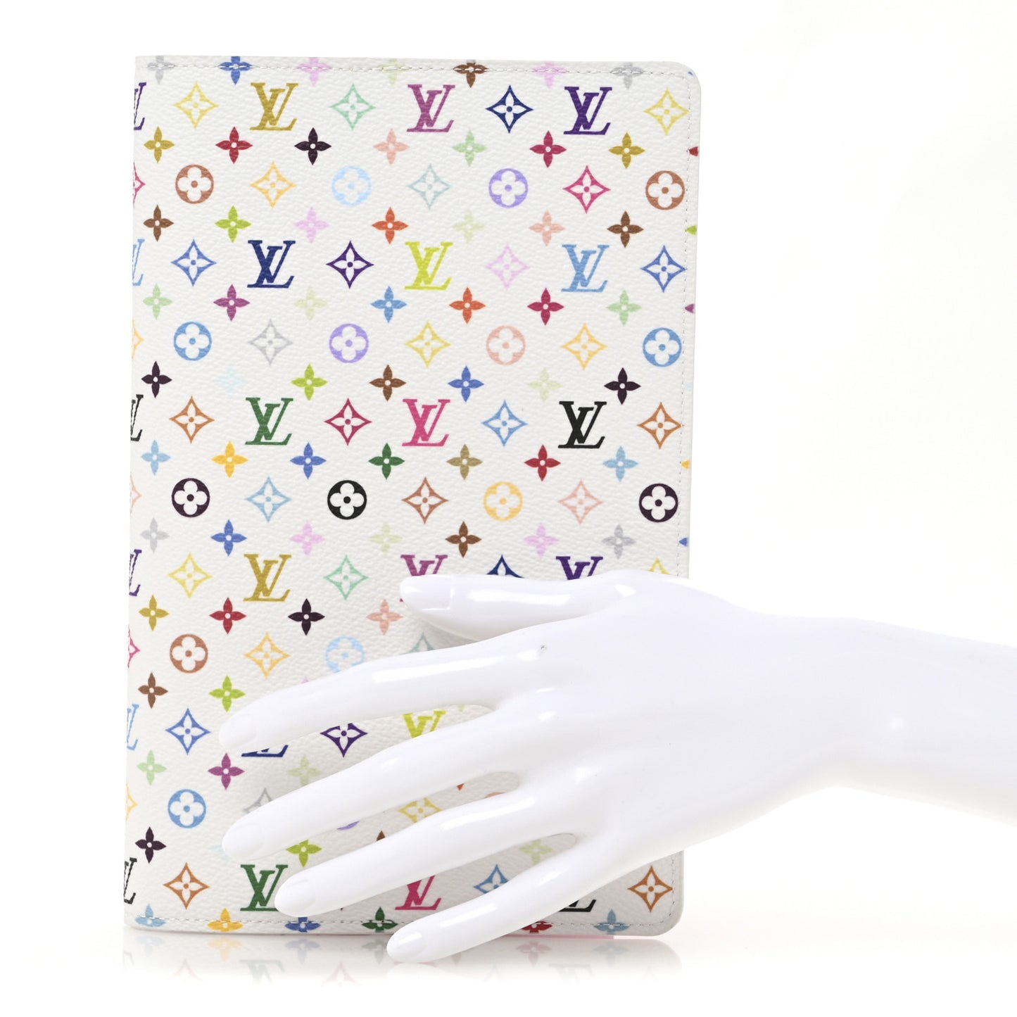LV X TM Monogram Multicolor Emily Notebook Cover MM White