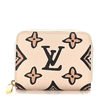 Louis Vuitton Monogram Giant Wild At Heart Zippy Coin Purse Creme 1 of 6