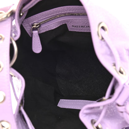Balenciaga Agneau Arena Le Cagole Bucket Bag XS Lilac 5 of 10