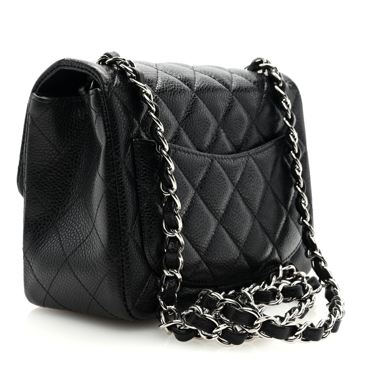 Chanel Caviar Quilted Mini Square Flap Black 2 of 9