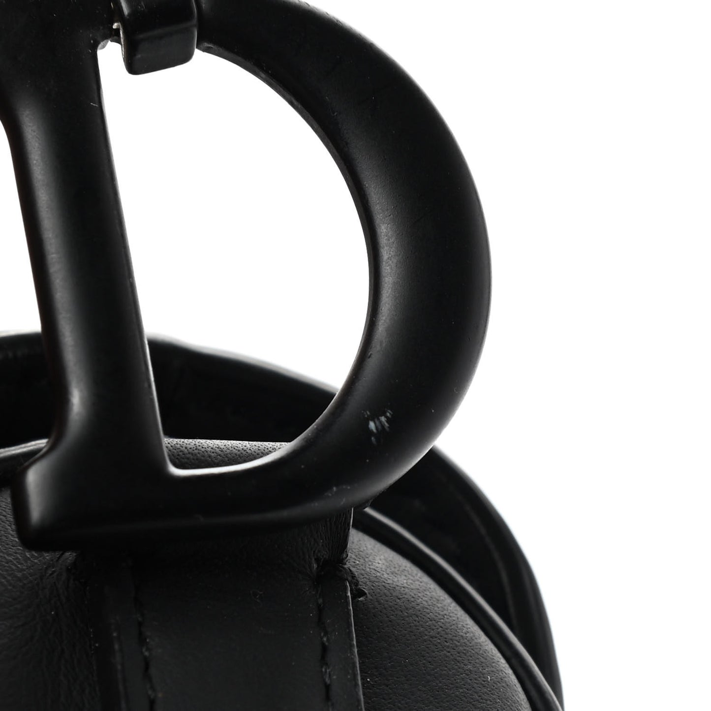 Ultra Matte Calfskin Mini Saddle Bag Black