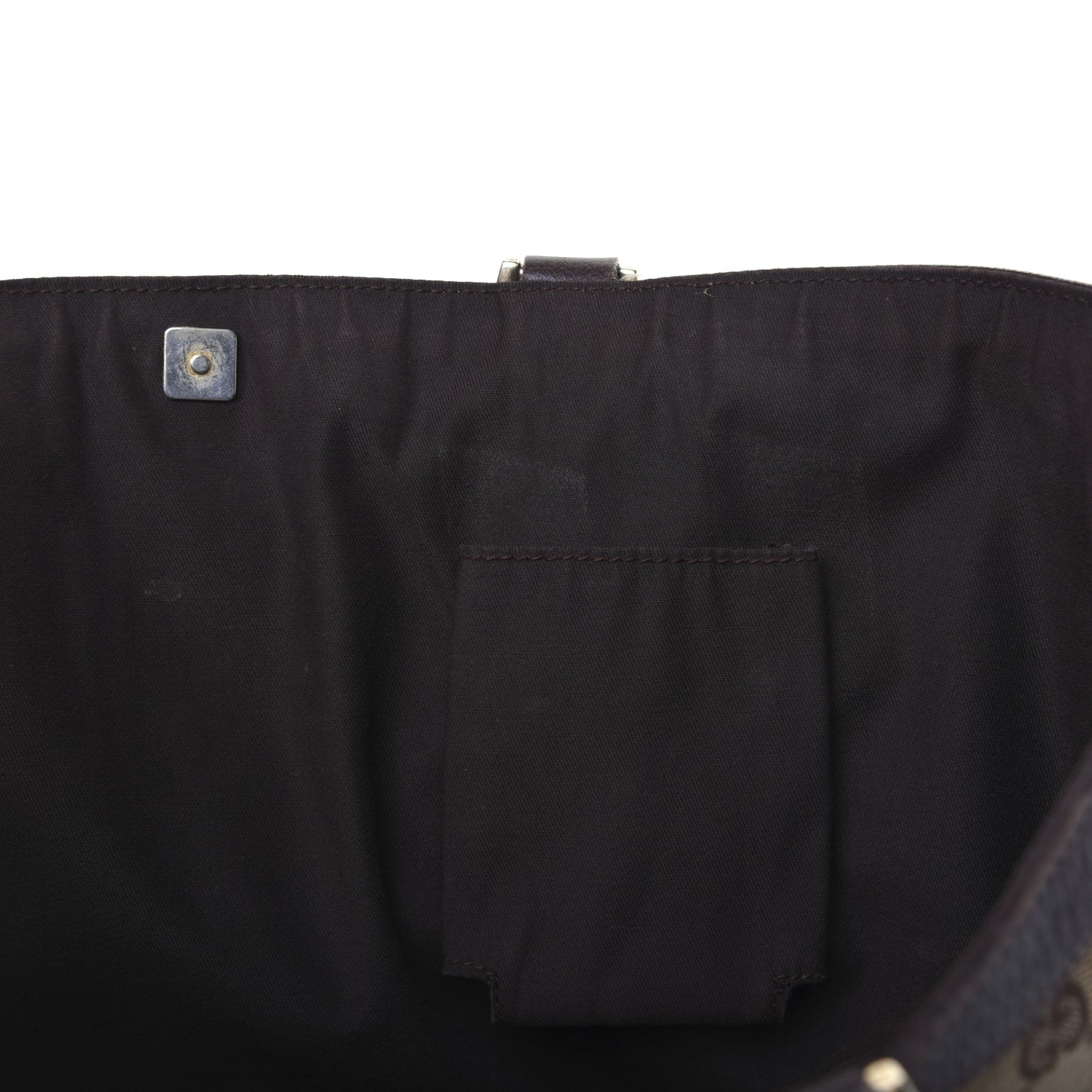 Monogram Large Abbey Tote Dark Brown