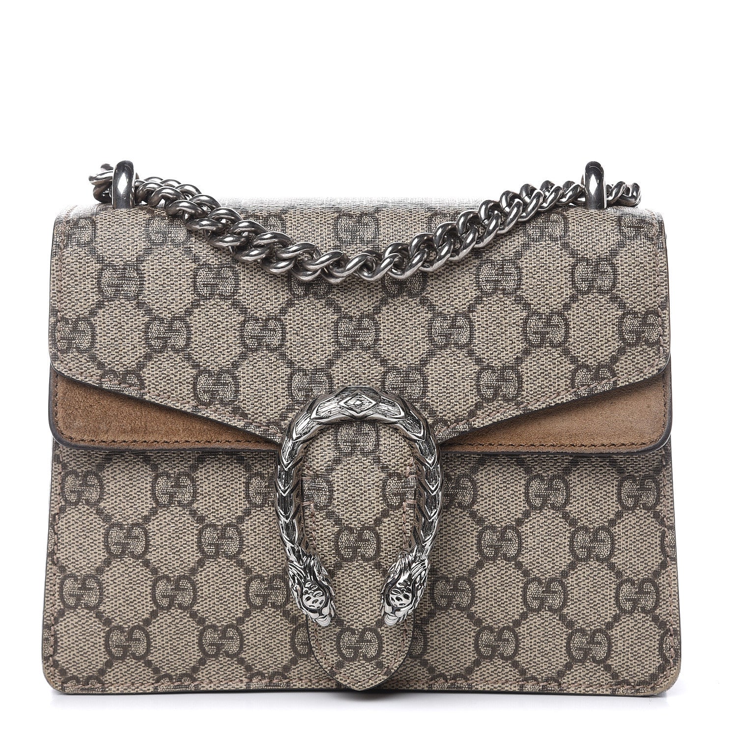 Gucci GG Supreme Monogram Mini Dionysus Shoulder Bag Taupe 1 of 13