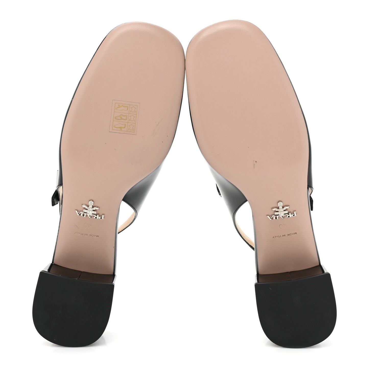 Patent Decolette Logo Mary Jane 45mm Slingback Pumps 40 Black