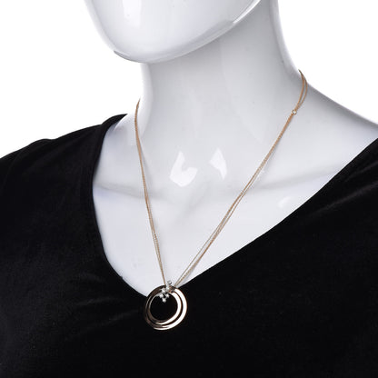 Damiani 18K Pink Gold Diamond Sophia Loren Pendant Necklace 2 of 7
