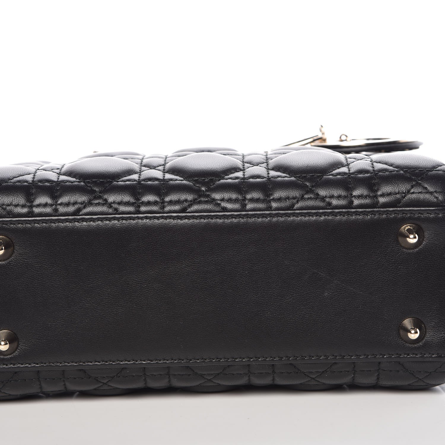 Christian Dior Lambskin Cannage Small Lucky Badges My Lady Dior Black 13 of 13