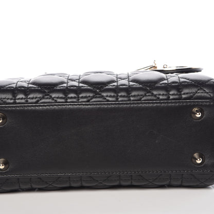 Christian Dior Lambskin Cannage Small Lucky Badges My Lady Dior Black 13 of 13