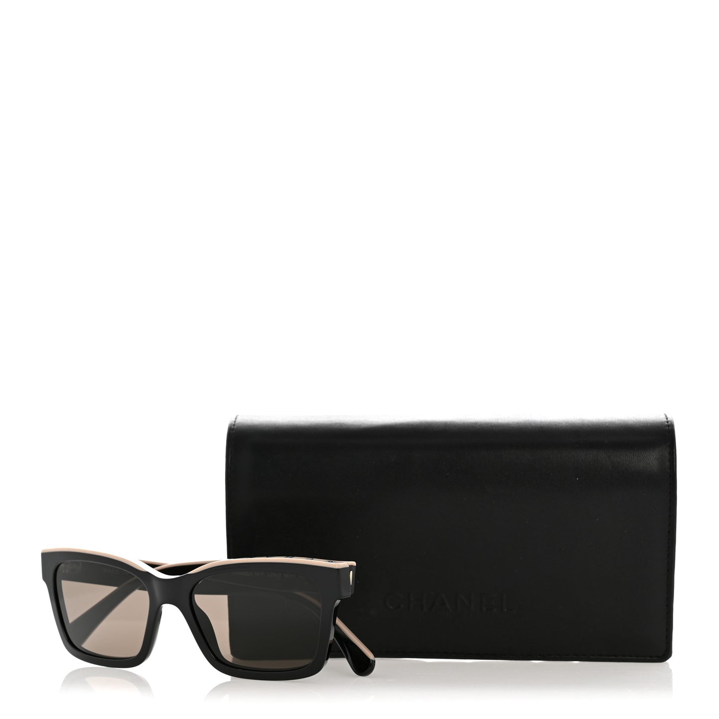 Acetate Square Sunglasses 5417-A Black