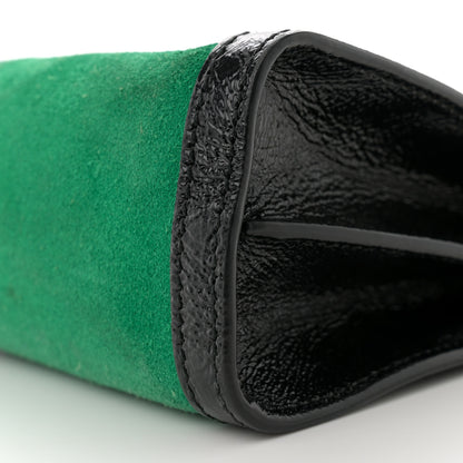 Gucci Suede Patent Web Medium Ophidia Chain Shoulder Bag New Shamarock Black 10 of 13