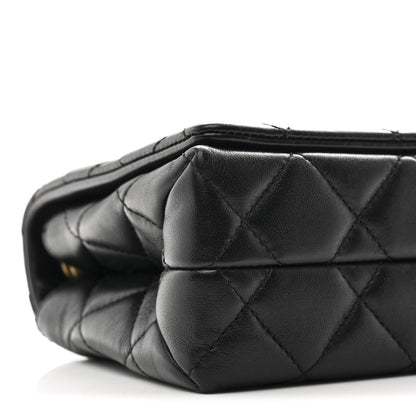 Chanel Shiny Lambskin Quilted Enamel CC Small Flap Black 9 of 11
